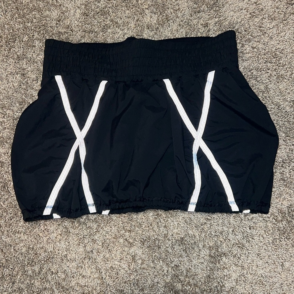 Lululemon Light Up Skirt Padded Cycle Skirt Reflective Coal Size 6